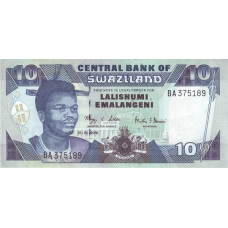 P29c Swaziland (Eswatini) - 10 Emalangeni Year 2006